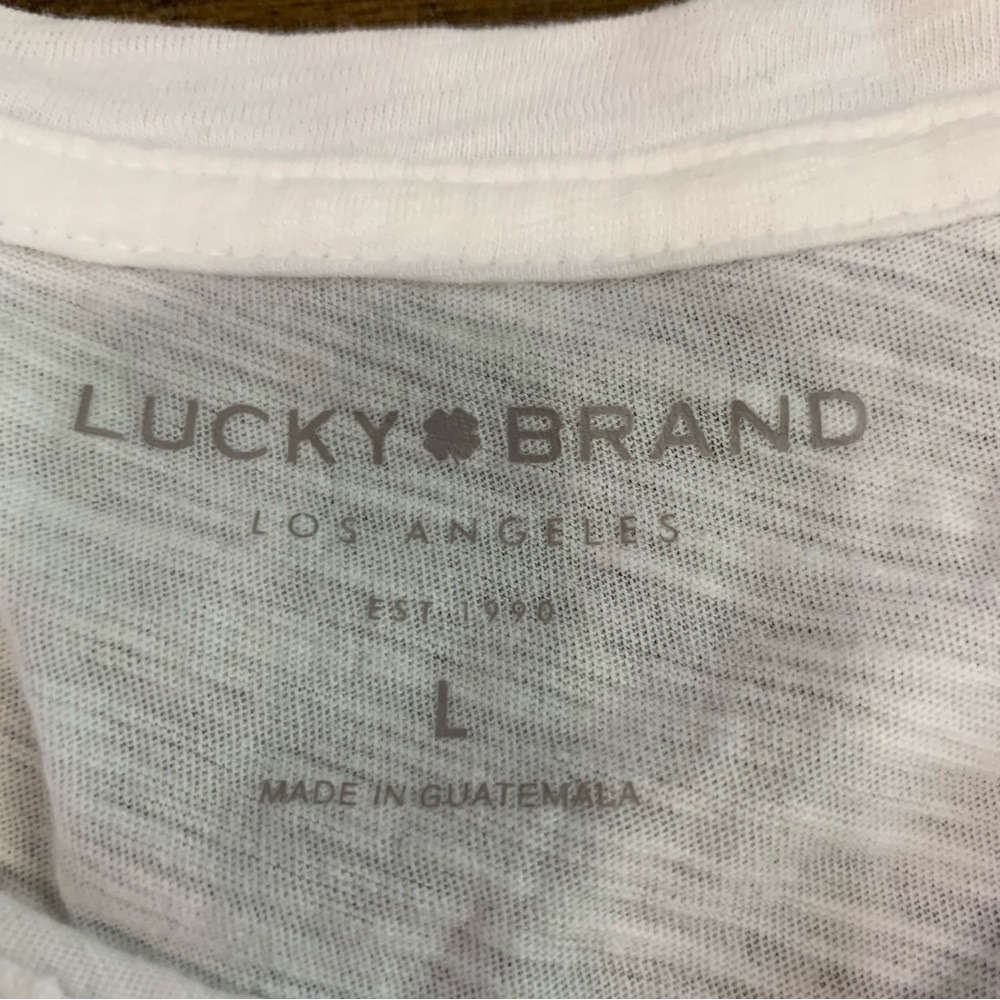 Lucky Brand rainbow pride LUCKY tee shirt. New with tags. LBGTQ+ NEW - Picture 4 of 8